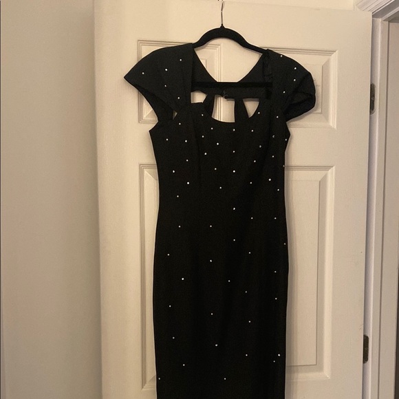 Night Way Collections Dresses & Skirts - Night Way Collections Black Embellished Sheath Dress